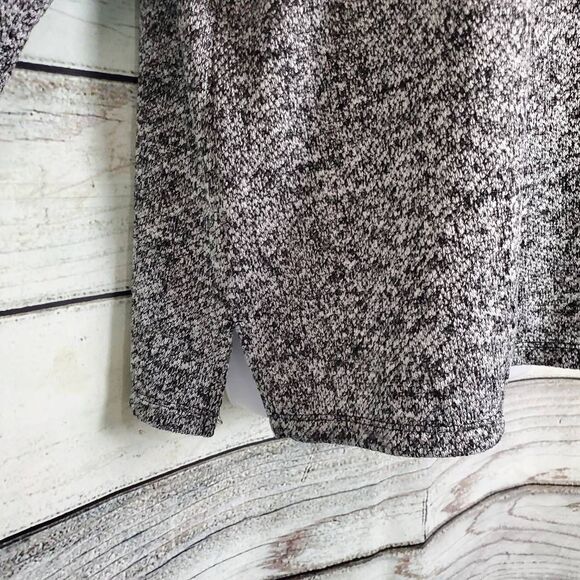 Lane Bryant Women’s Cowl Neck Sweater Size 14/16 Gray Marled Knit Pullover Long - Picture 3 of 7